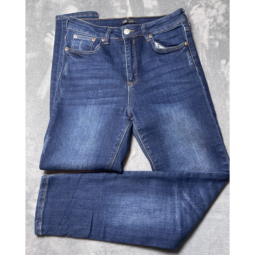 Oodji womens distressed skinny high rise womens jeans NWOT sz 28 party summer